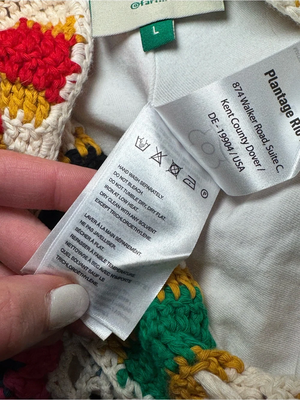 FARM Rio Crochet High-Waist Shorts with Multi-Color Floral Motifs, Large, NWOT - Picture 9 of 11